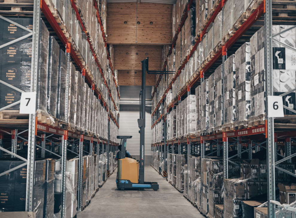 Logistik Lagerung Stapler Vinofaktur